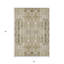 Tapis marocain d'intérieur et d'extérieur lavable brun clair 5 pi x 8 pi
