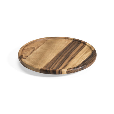 Plateau tournant en bois d'acacia