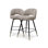 Cliff Swivel Upholstered Counter Stool with Steel Frame