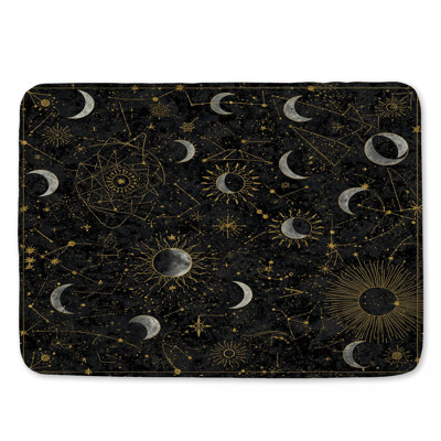 Tapis de bain Celestial Sun Moon Constellations