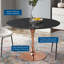 Table de bar Lippa, plateau rond en marbre artificiel, par Modway-410900539-410900533-410900532