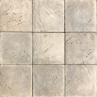 Mediterranean 16'' L x 16'' W Tile - Pearl Gray