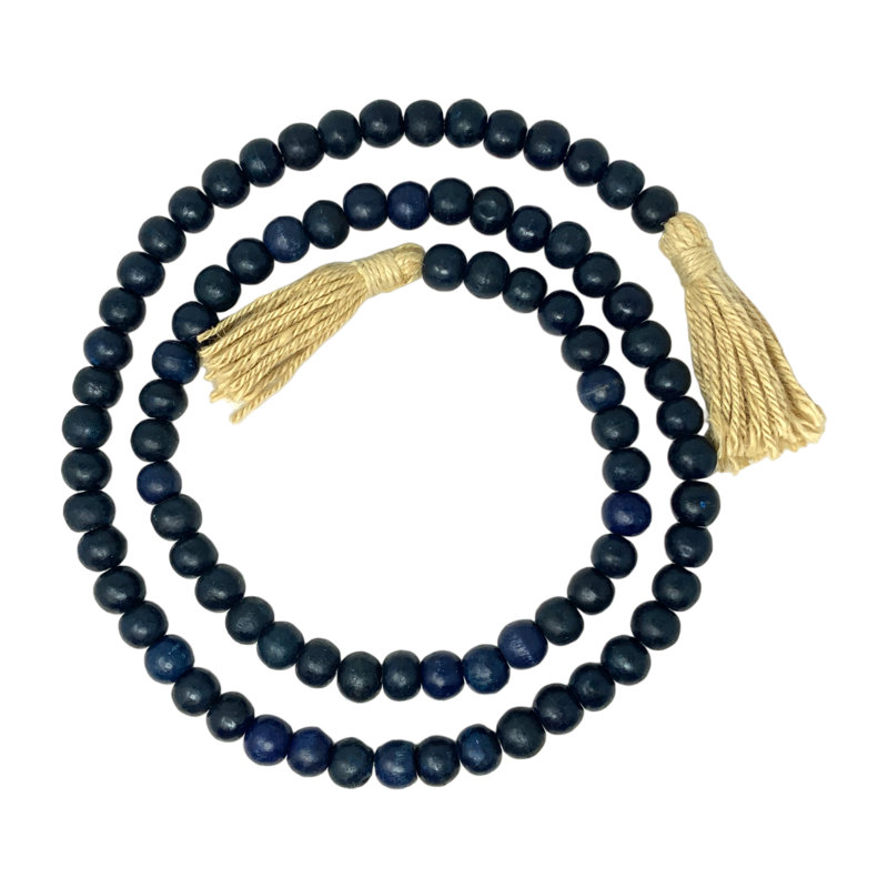 Guirlande Boho Bead - Bleu marine, Navy Blue