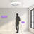 15" 7-Blade White Modern Ceiling Fan with Dimmable Color Changing LED and Remote Control