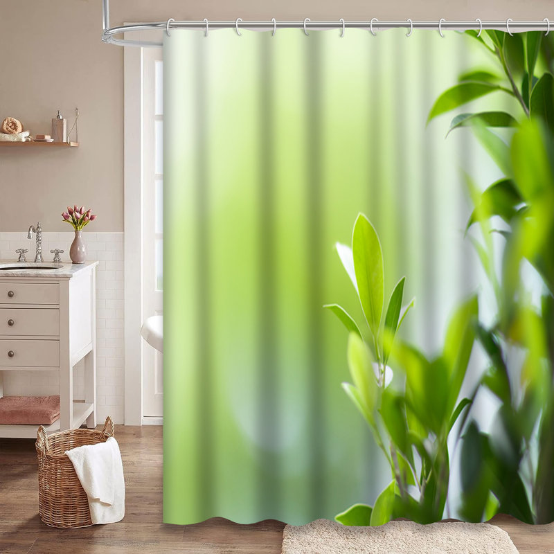 Rideau de douche Green Leaf, L 72 po x l 84 po