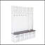Tisdall en bois avec 6 crochets et tablettes réglables-133411998