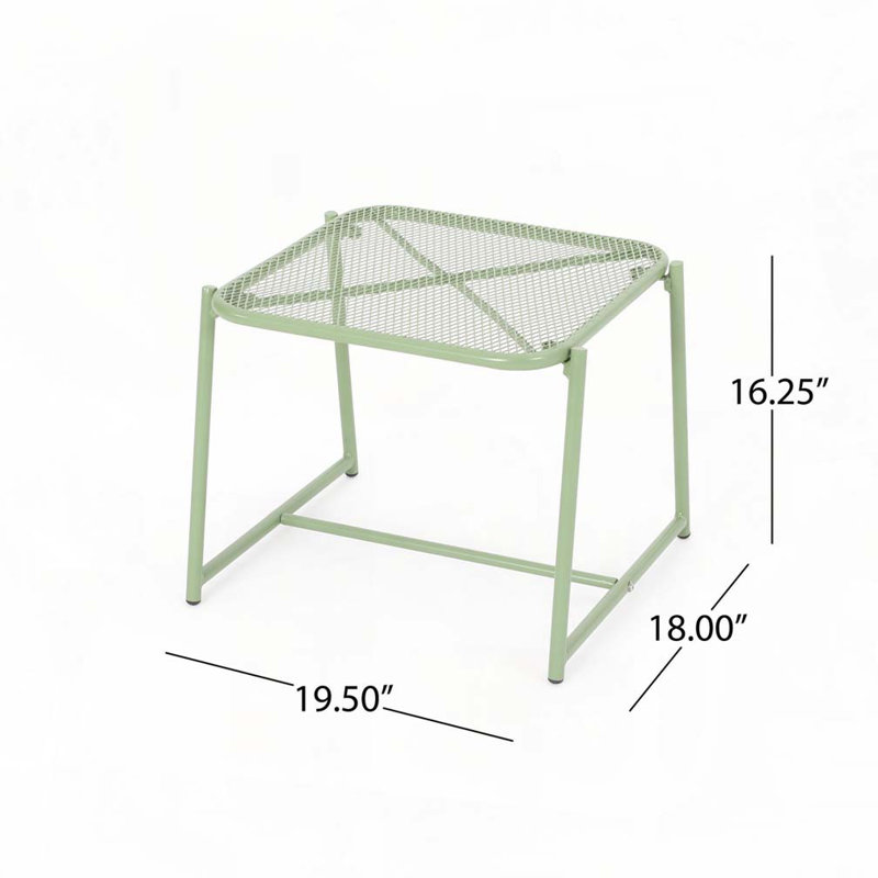 Ensemble de conversation 3 pièces Aynslie, Vert mat
