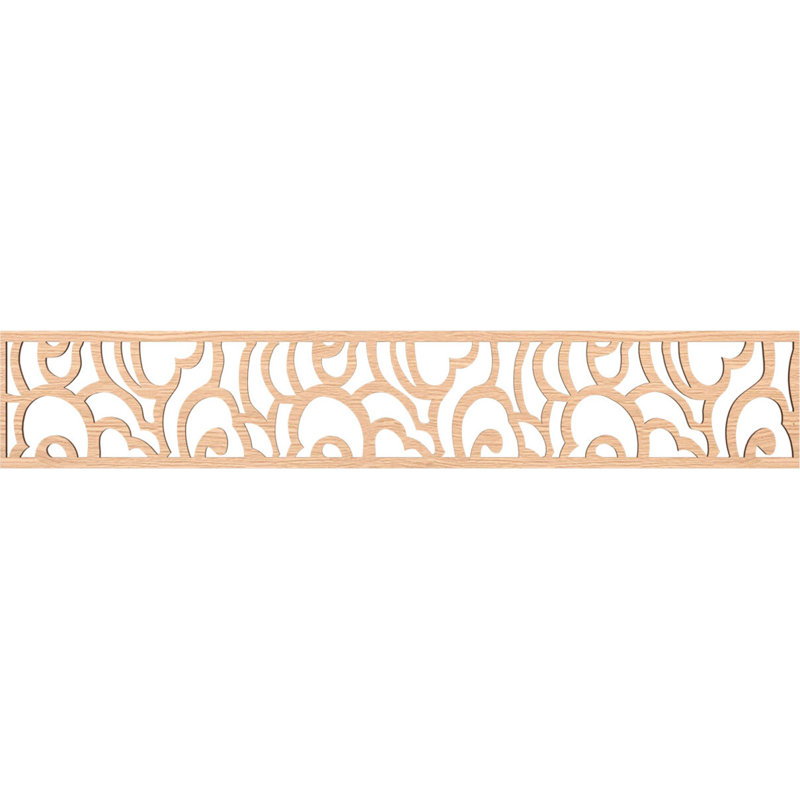 Moulure de panneau Springfield, Chêne rouge, H 8 po x l 46,625 po x P 0,25 po