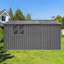 (Avec tablettes de rangement) Remises de jardin en métal 12 pi x 10 pi remise extérieure-125823558-125823560