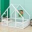 House-Shaped Floor Bed With Fence-666340116