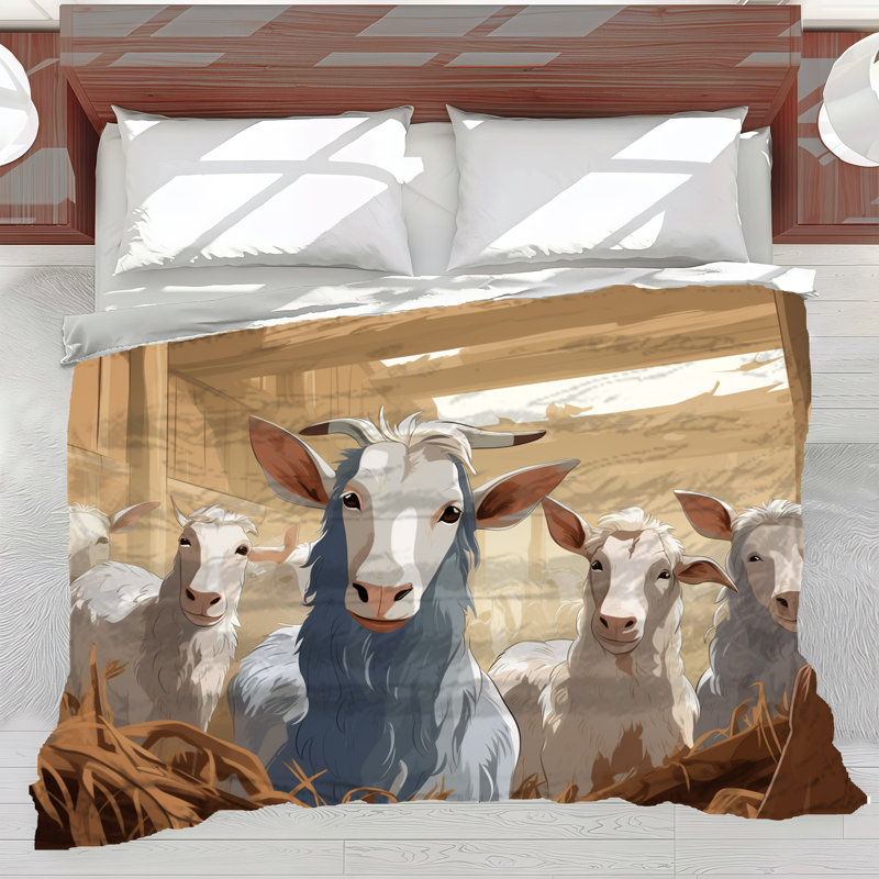 Goat Brown Bedding, Queen Comforter