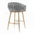 Velvet Upholstered Counter Height Bar Stools-1142915046