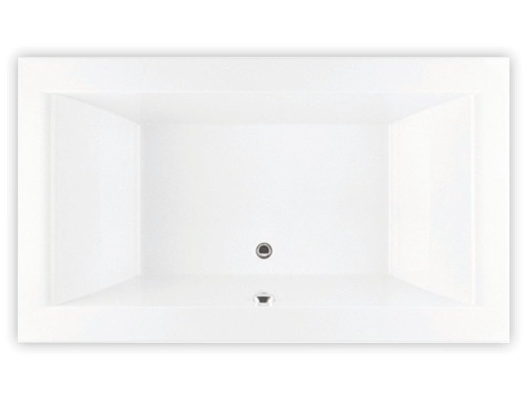 Origami 72'' L Soaking Bathtub, Back