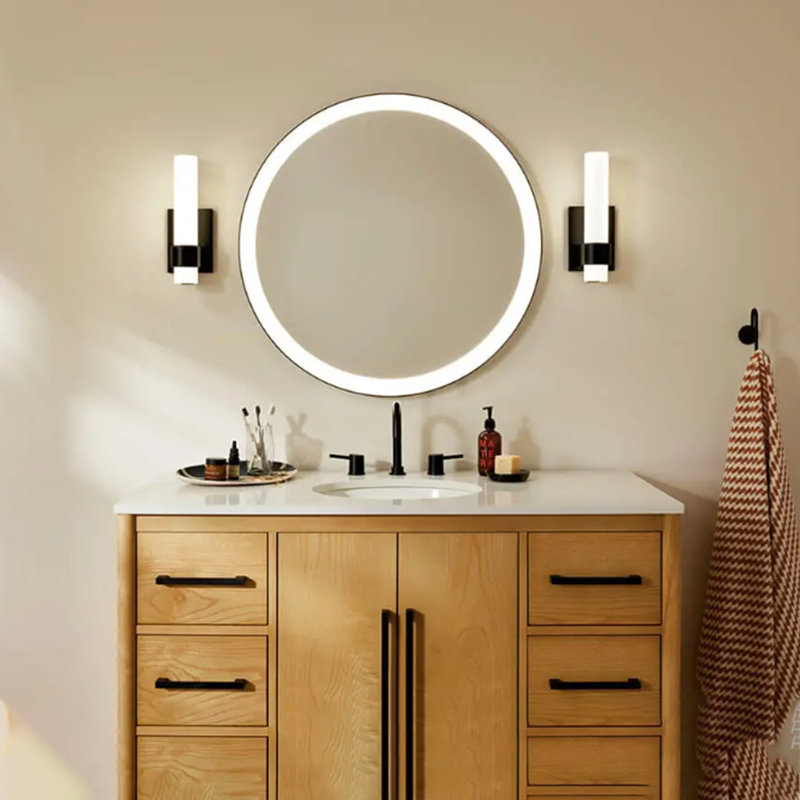 "Applique murale 1 lumière Elan 0220F94A4C7648C9AC39AF31E2D22261, 21 W, chrome - éclairage DEL moderne"