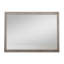 Miroir rectangulaire pour commode brun