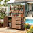 Farmhouse Patio Potting Bench, 44.6''x19.5'' Large Freestanding Garden Workstation with 6 Drawers-124605295