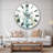 Eucalyptus Natural Element Metal Wall Clock-36845846
