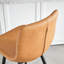 Tabouret de bar en similicuir avec dossier ergonomique incurvé - Structure robuste en métal noir, comptoir avec repose-pieds pour îlot de cuisine, bar et restaurant, 2 ensembles-1698351270