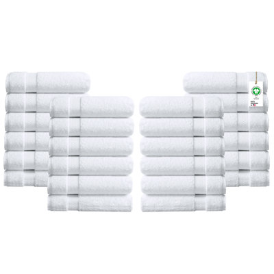 Organic Cotton Feather Touch Quick Dry 650 GSM Wash Towel, 13"X13"