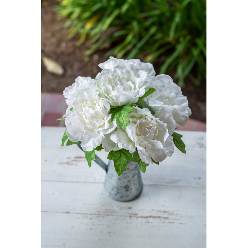 Centre de table dans un vase Omeara, Blanc