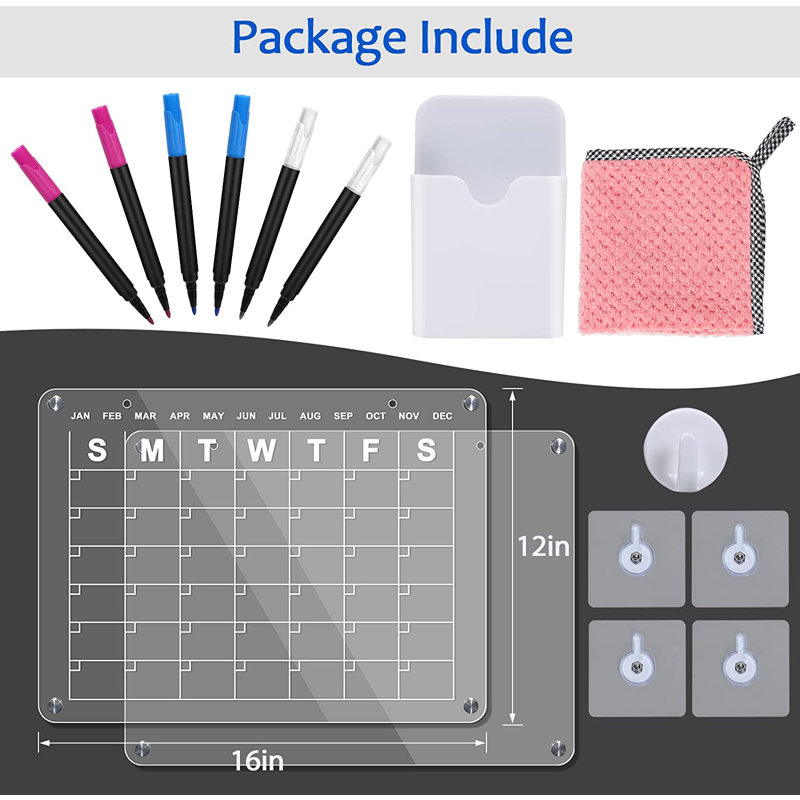 Magnetic Plastic Dry Erase Board
