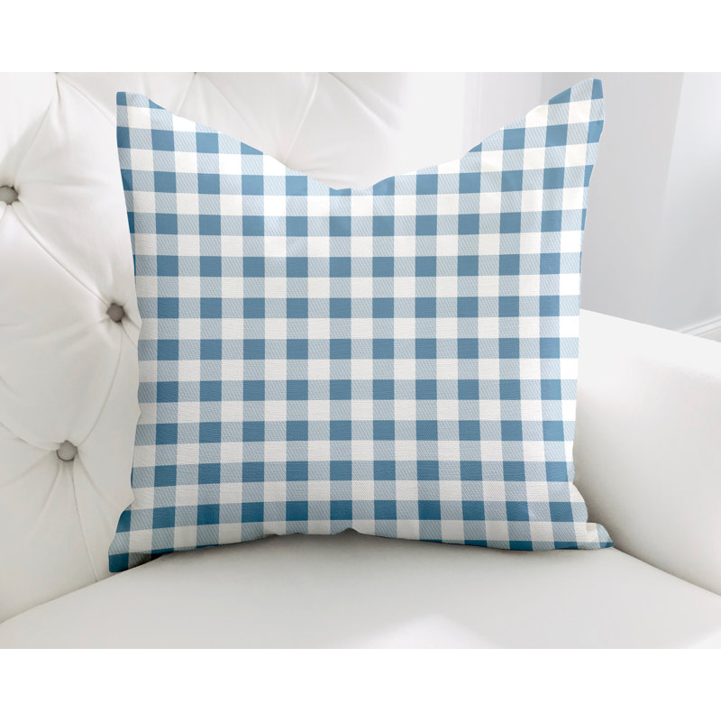  Housse et insert de coussin en coton Margot, L 19 po x H 19 po, Bleu