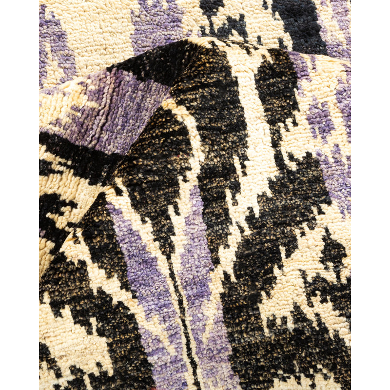 Contemporary One-of-a-Kind 4' 2" X 6' 3" Hand Knotted Area Rug
