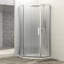 Cabine de douche en verre trempé, 34-1 / 8 "X 72", Douche de salle de bain