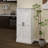 50" LED Kitchen Pantry Cabinet,Freestanding Buffet Cupboards Sideboard With 2 Doors With Racks And 2 Adjustable Shelves For Kitchen, Living Room And Dinning Room-White