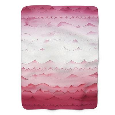Love Gradient - couverture sherpa de qualité supérieure 1 pièce