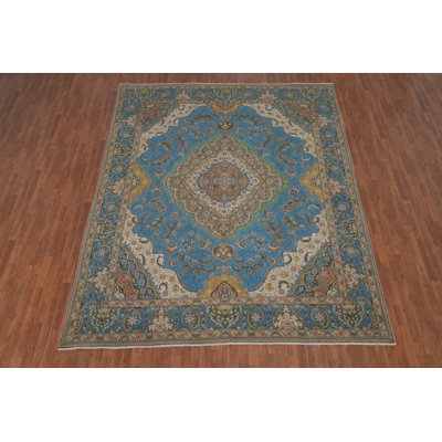Traditional Blue Area Rug 10x12
