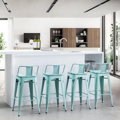 Maresca Counter Stool with Metal Frame
