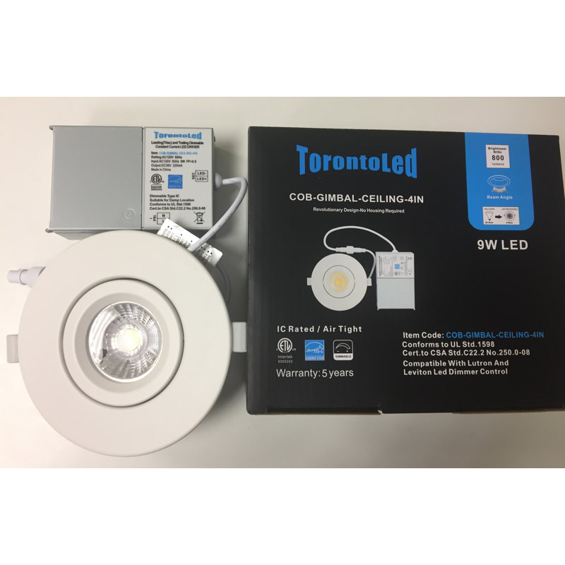 4" LED Multi-Spotlight Recessed Lighting Kit, White