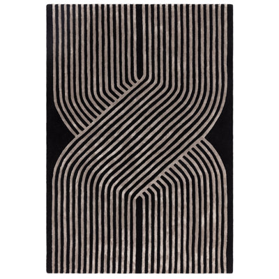 Brinlie Geometric Wool Hand Tufted Area Rug
