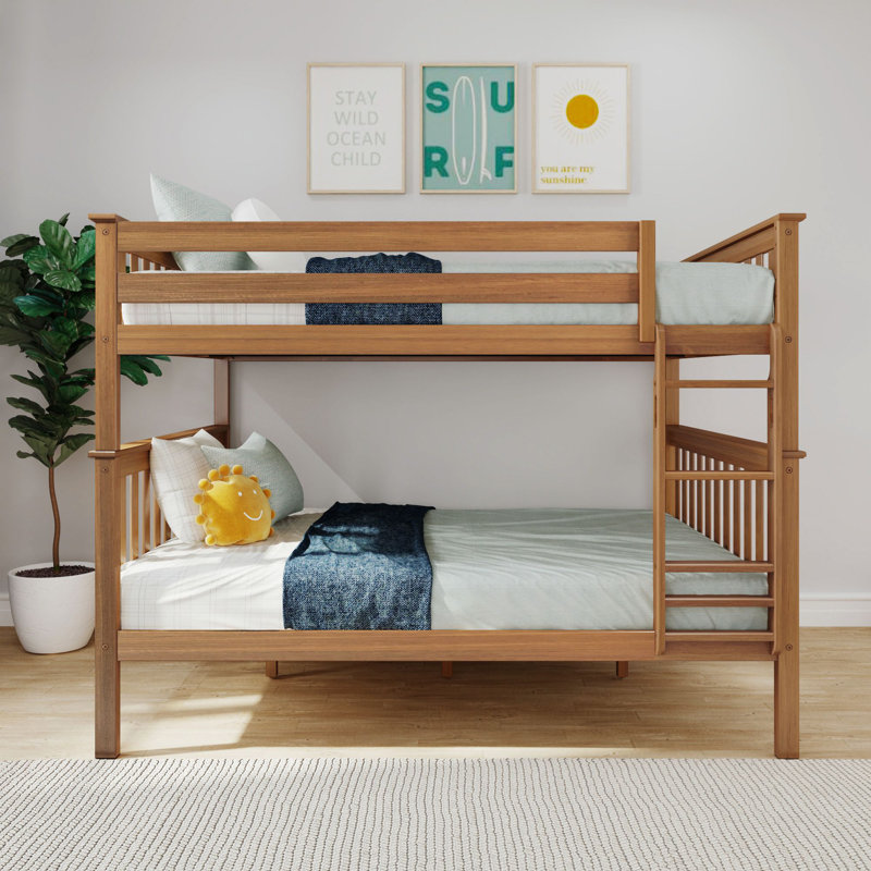 Bolles Classic Bunk Bed, Queen over Queen, Pecan