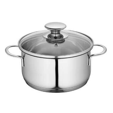 KitchenAid 8qt Stainless Steel Stock Pot Light Silver