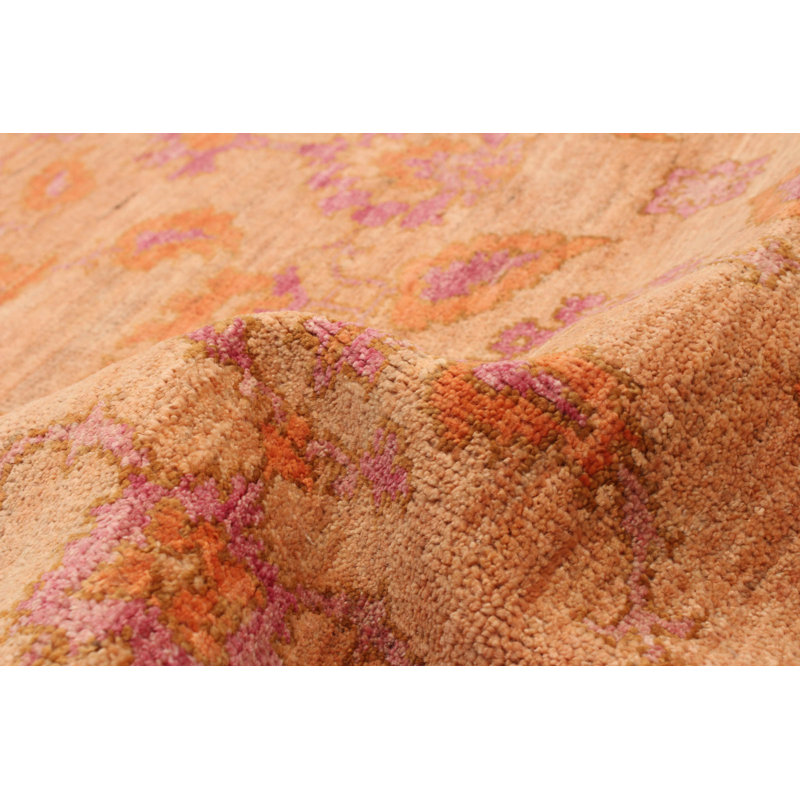 Tapis cuivre Peshawar Oushak 4 pi 3 po x 5 pi 10 po