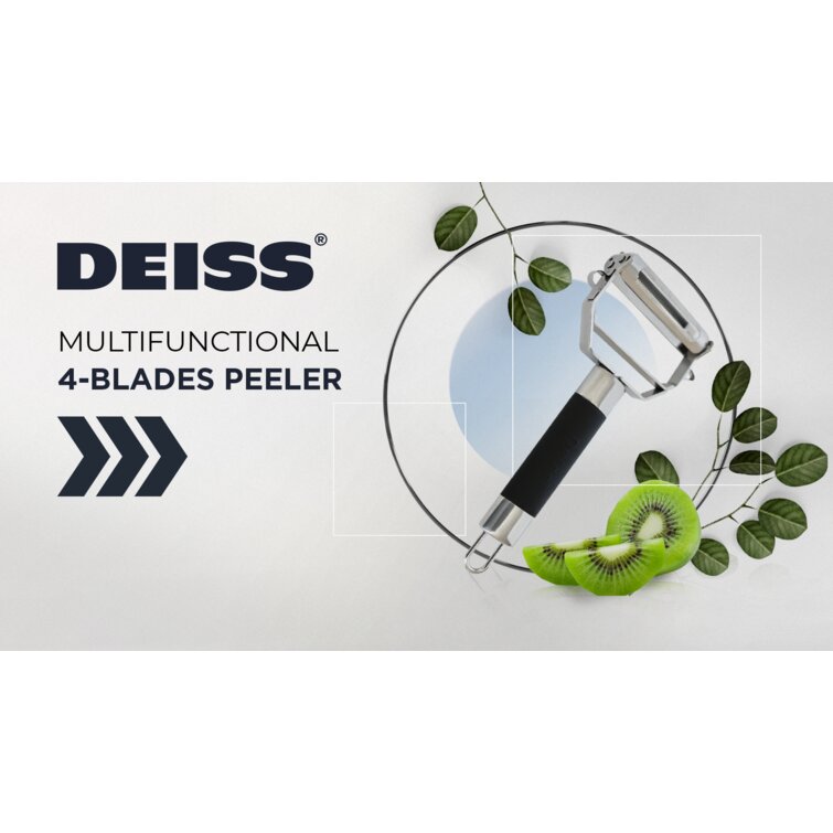 Deiss PRO Dual Julienne Peeler & Vegetable Peeler - Amazing Tool for Making  Delicious Salads & Reviews