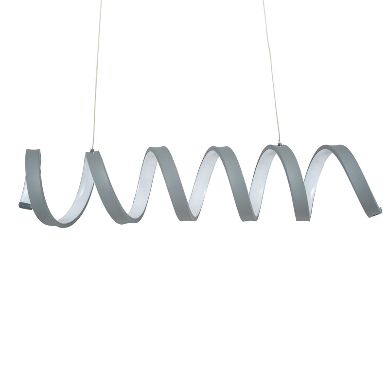 Vining 1 - Light LED Geometric Pendant, Grey