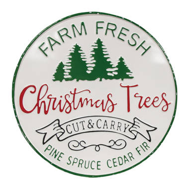 Farm Fresh Trees Holiday Dish Towel Christmas Decor 