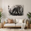 «Big Cats Jaguars», art mural en métal gris-856021566