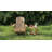 2-Piece Outdoor Lounge Chairs, Adirondack Chair With Built-In Cup Holder-1162299128