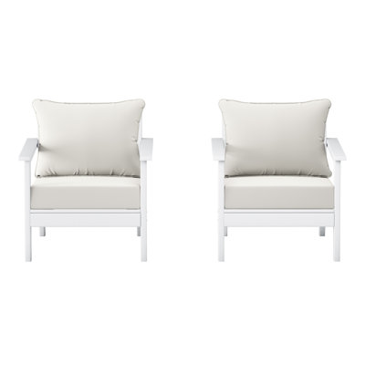 Chaise profonde avec coussins (ensemble de 2)