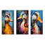 Portrait de canard bleu et jaune I - ensemble de 3 décorations murales de canard-1214209652-1214209650