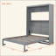 Lit escamotable mural avec tablettes Murphy