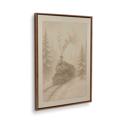 Steam Over Snow Canvas Art Print