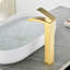 Robinet de vasque de salle de bain à 1 trou avec ensemble de bonde escamotable et robinets de lavabo de salle de bain à poignée simple-108689366