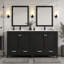 Bathroom Vanity Set with Double Vanities (Separate), Double Ceramic Sinks, Storage Shelf, and Divided Drawers  (Mirror not included)-133039558