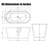 54.92'' x 26.77'' Soaking Acrylic Bathtub