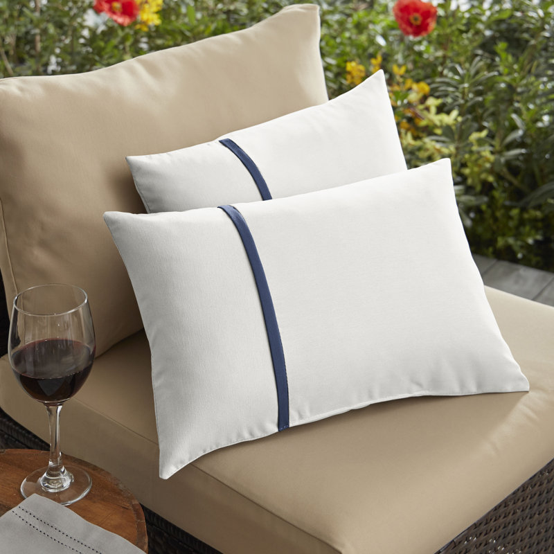 Coussin lombaire intérieur/extérieur Linn, 12 po x 24 po
